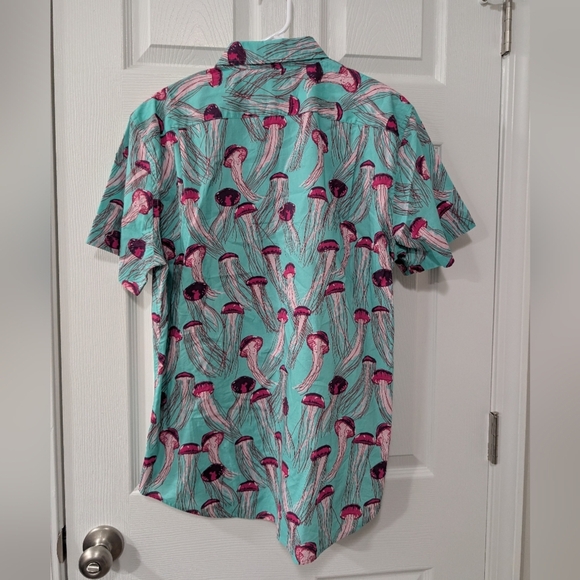 Bonobos Mens‎ L, Slim Fit Riviera Jellyfish Button Down All Over Print, Novelty - Picture 2 of 3